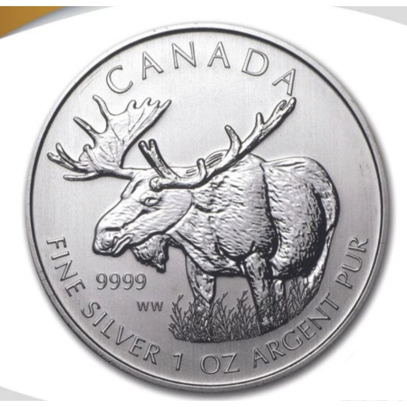 Perak Canada wildlife moose 2012 1 oz silver coin