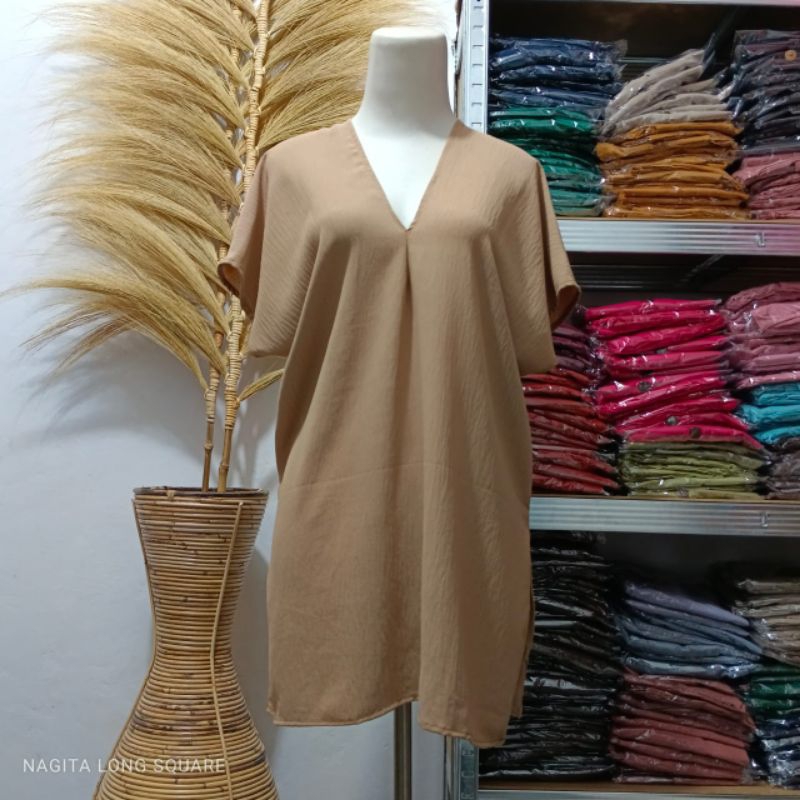 long square nagita crinkle airflow