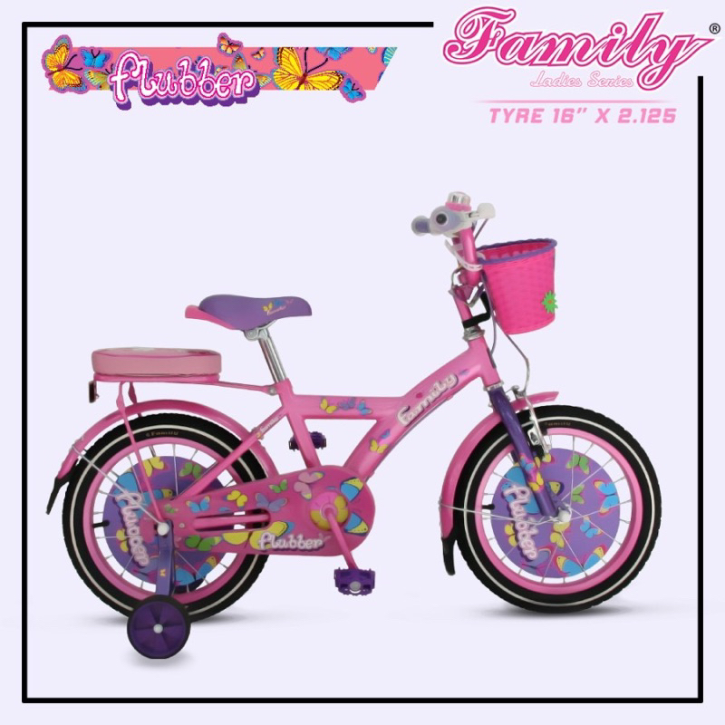 Sepeda Mini Keranjang Anak Family Flubber 16