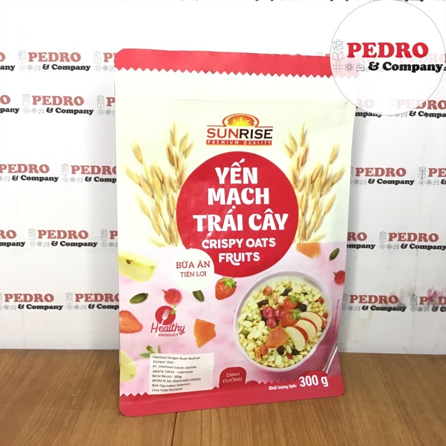 

Sunrise oatmeal dengan buah buahan 300 gram CRISPY OATS FRUIT sereal