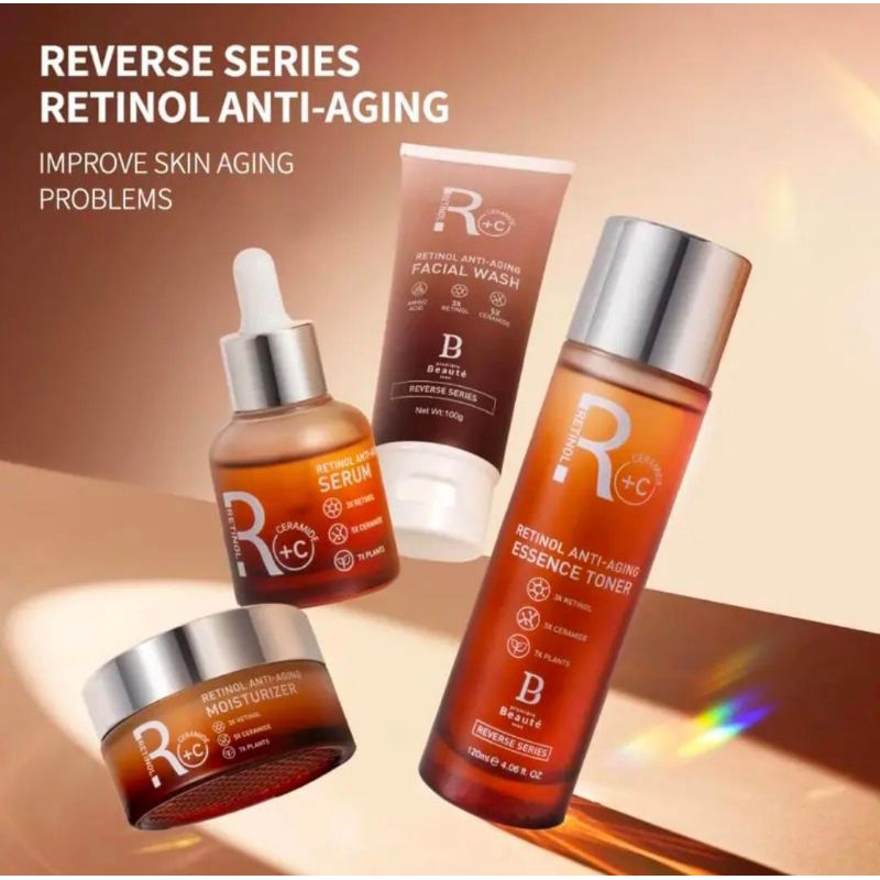 [PAKET SKINCARE] Premiere Beaute Reverse Series Retinol Anti Aging
