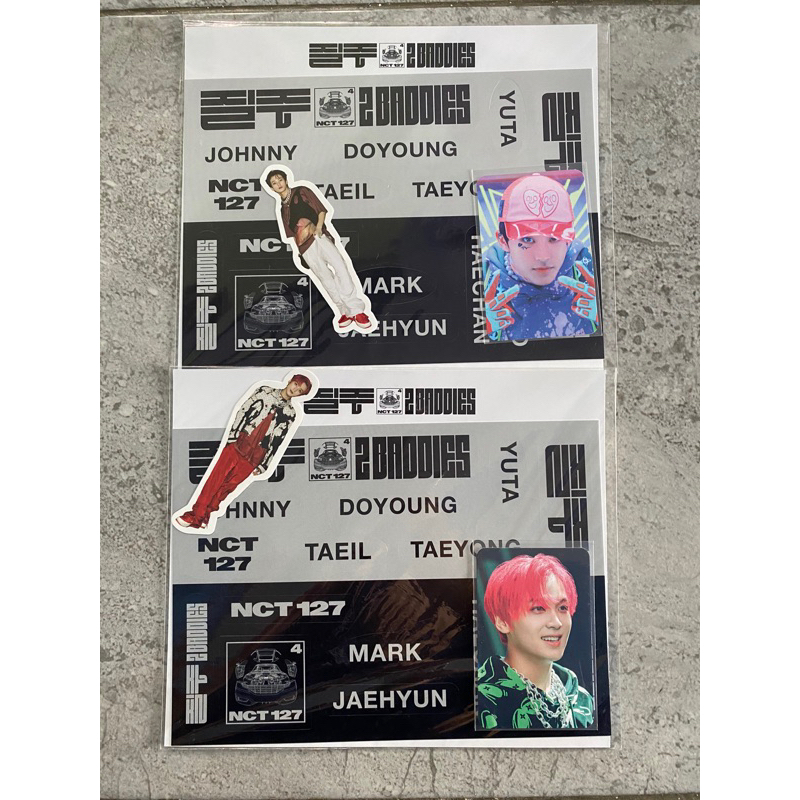 Nct 127 MD baddies luggage sticker mark haechan unsealed