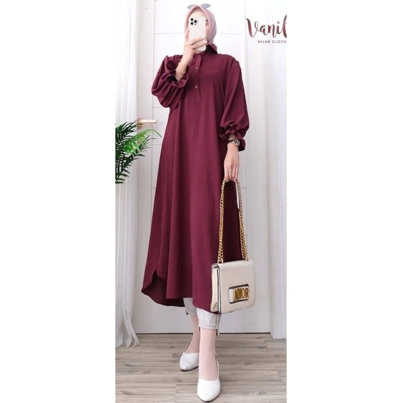 Terbaru Drss Tunic Prempuan Bajhu Tugnik Muslimah Cewek Kemejah Muslim Tunik Kemja Baju Tunij Sale R