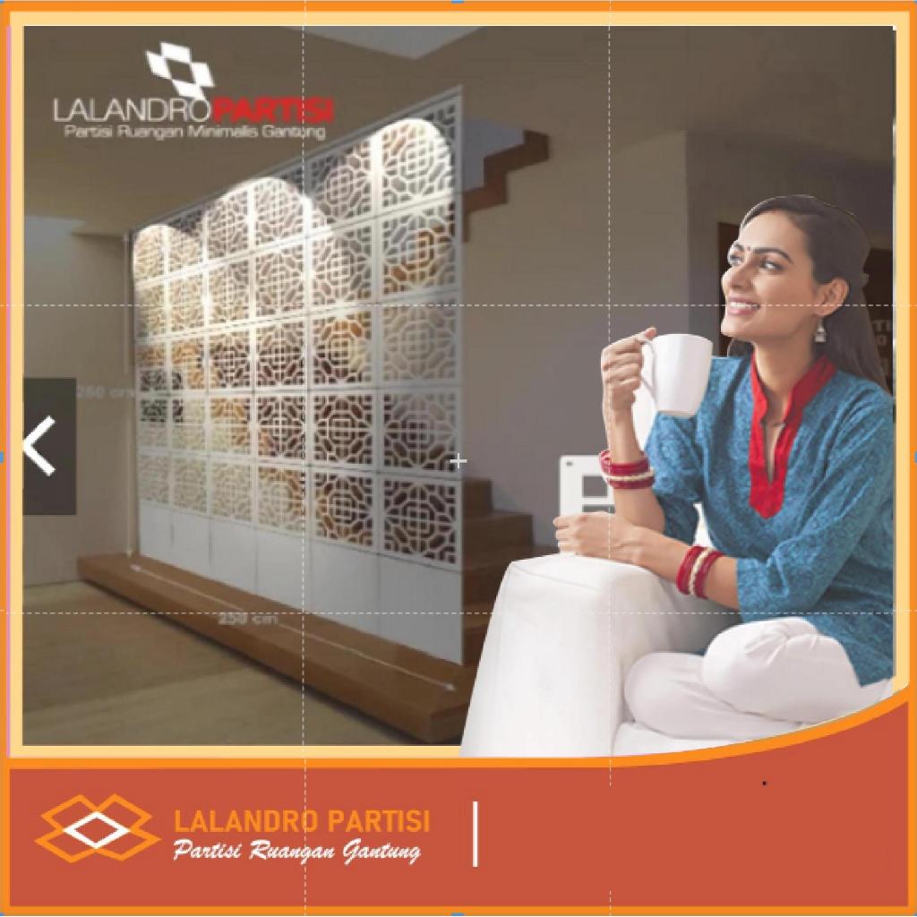 Penyekat Ruangan PVC Vintage 3D LP-10 Motif Chinese Ukuran Tiap Keping 32x32cm Harga per lembar