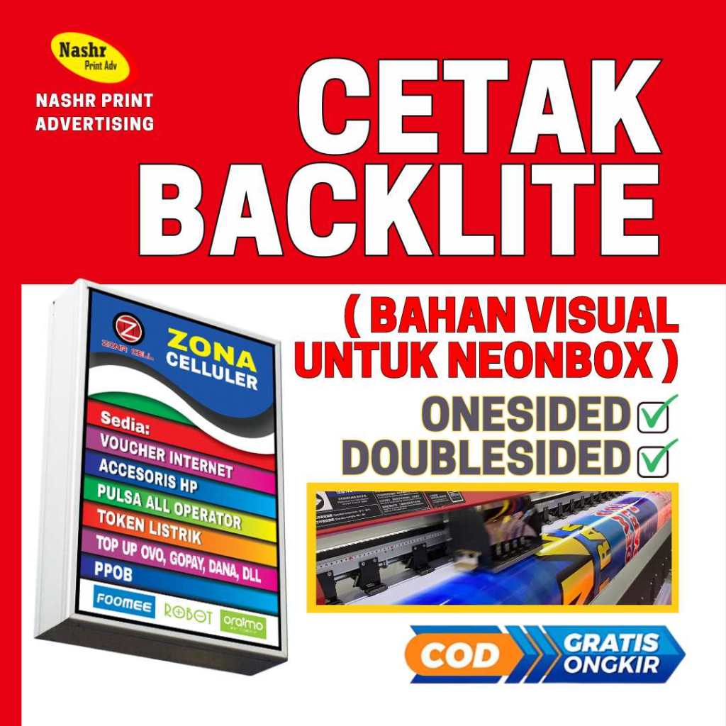 BACKLITE NEONBOX | BACKLITE BANNER | BACKLITE FILM | BACKLITE JERMAN | BACKLITE UV