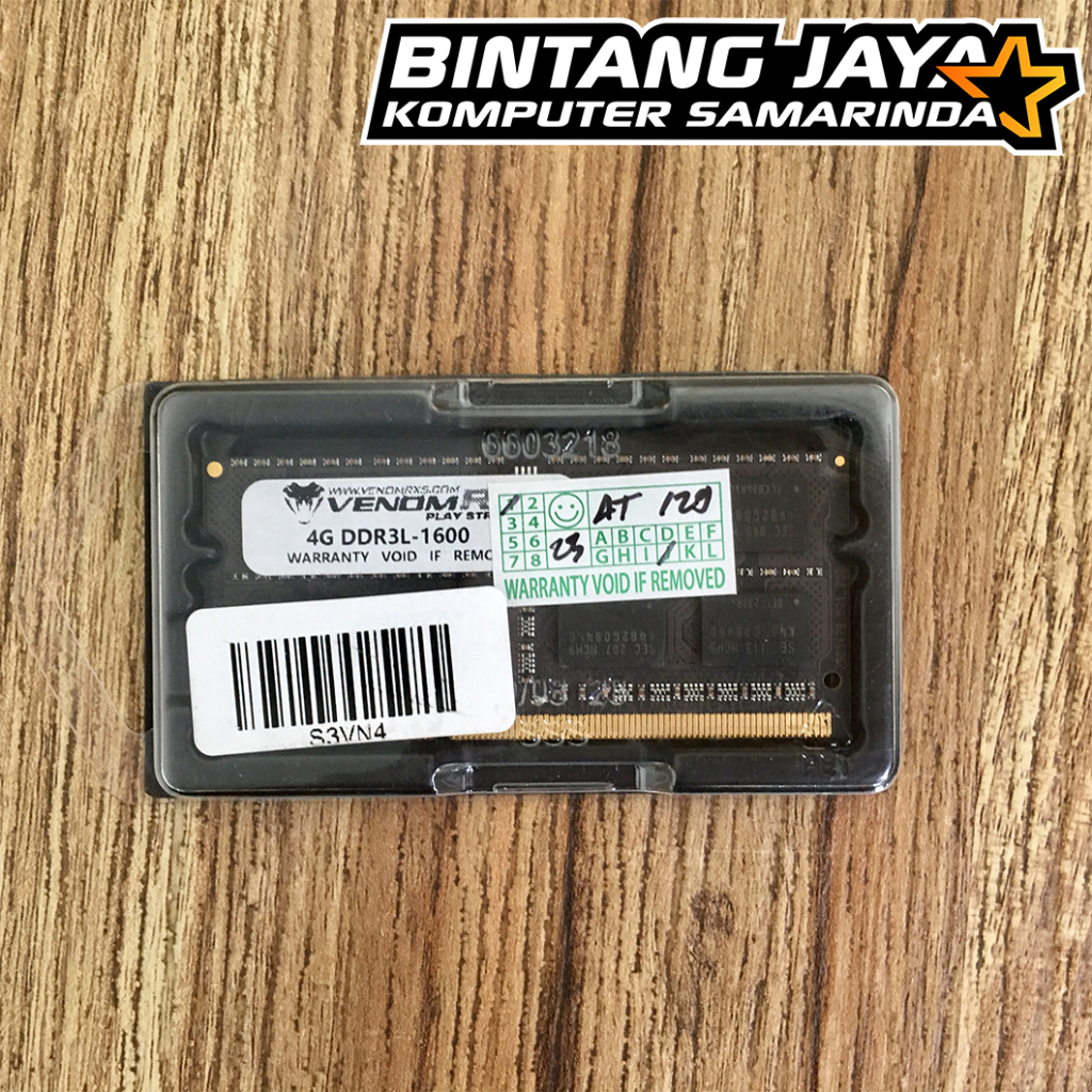 VenomRX Memory RAM SODIMM 4GB DDR3 1600MHz