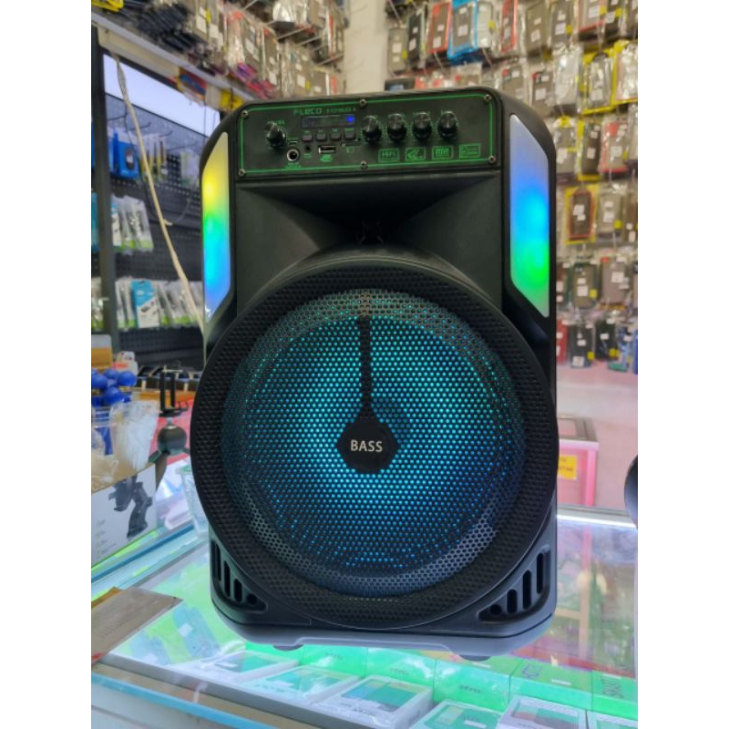 Speaker Terbaru Fleco F 12106 Speaker Portable Bluetooth 12 Inch Mic Wireless F12106 free 2 mic BT