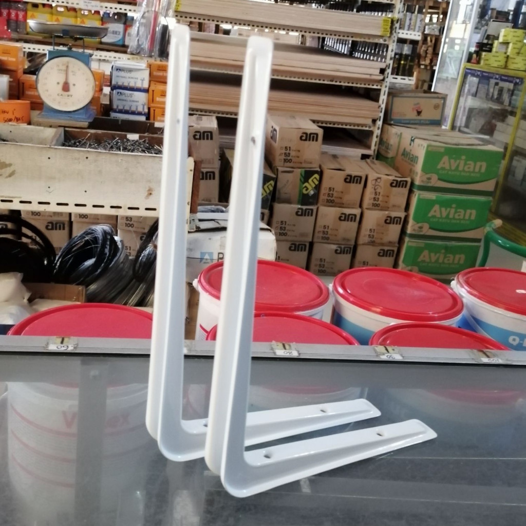 Siku Rak Dinding 8" x 10" (20cm x 25cm) 20 cm 25 cm Tebal Serba guna