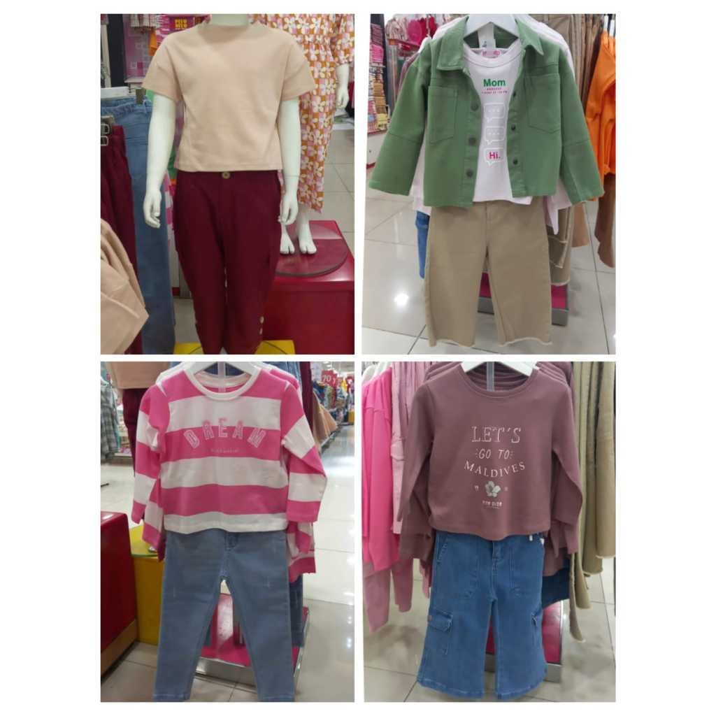 BAJU ANAK PEREMPUAN MIX AND MATCH PITO DITO GIRL