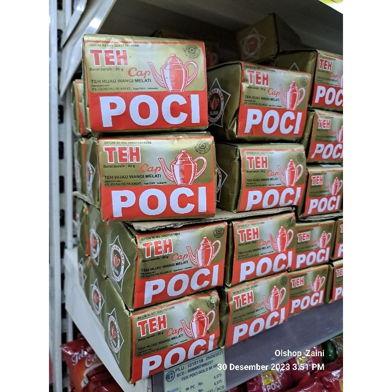 

Teh Hijau tubruk POCI GOLD PREMIUM 5x80 gram Wangi Melati Terbaik