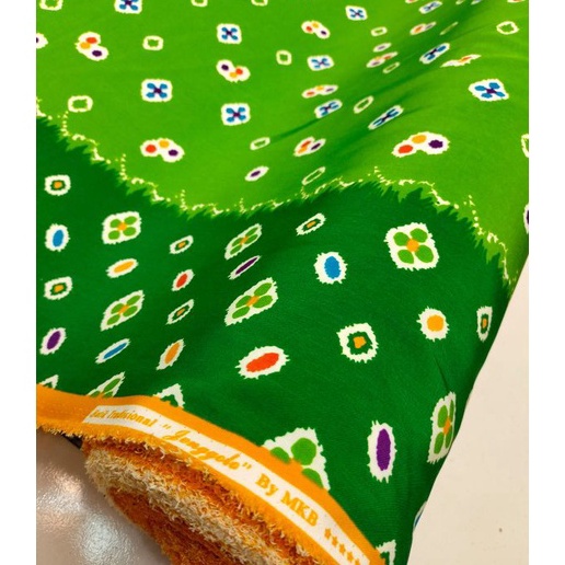 Best Seller Kain Batik Jumputan Jenggolo By MKB Bahan Batik Silk Semi Sutra Motif Jumputan Batik Kat