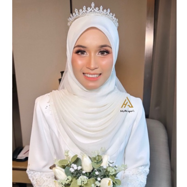 Hansa angel (Bukan Instan)| bawal Malaysia | Hijab Malay | hijab akad nikah ala Malaysia | segi empa
