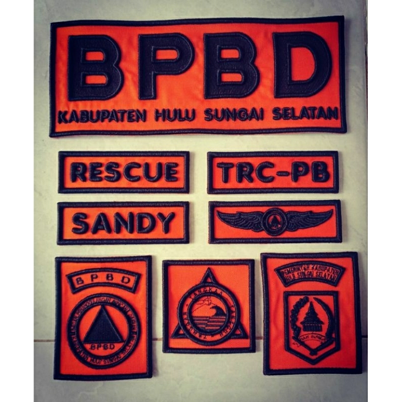 LAMBANG BPBD BORDIR TIMBUL