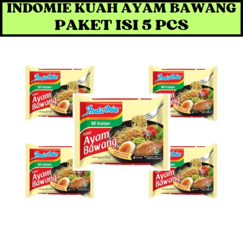 

(BUNDLING 5 PCS)INDOMIE KUAH AYAM BAWANG
