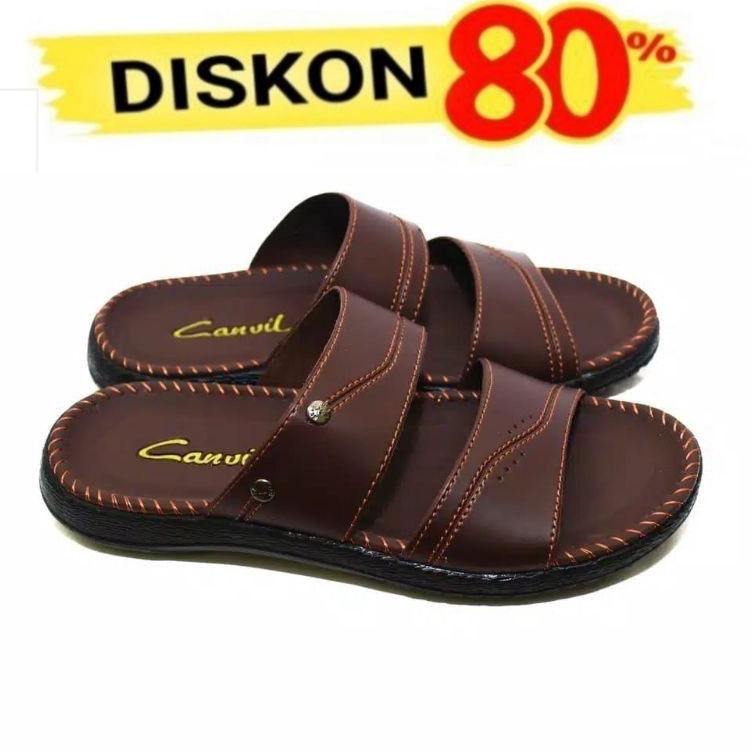 New id5mLa CARVIL Sandal Pria Sandal Kulit Pria Casual Dewasa Original 1 Sandal Slide Pria Selop Slo