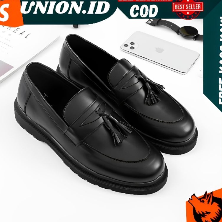 Disc Codec1C6o UNION PRABU Sepatu Formal Pria Casual Kerja Kantor Kuliah Kondangan Formal Pantofel H