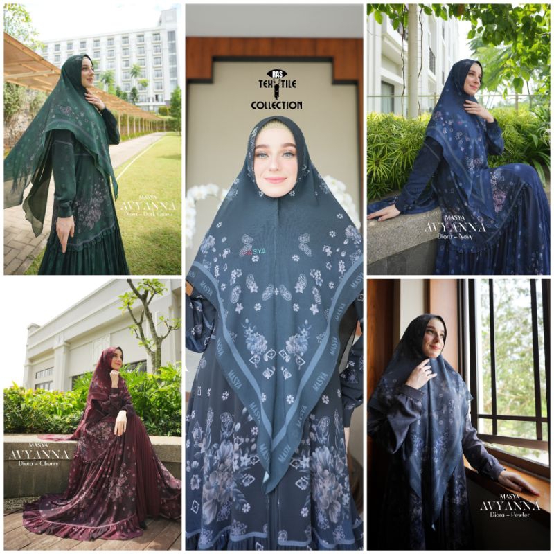 MADENIA SYARI By MASYA - Jilbab Hijab Kerudung Scarf Segi Empat 4 Instan Voal Premium Lasercut Laser