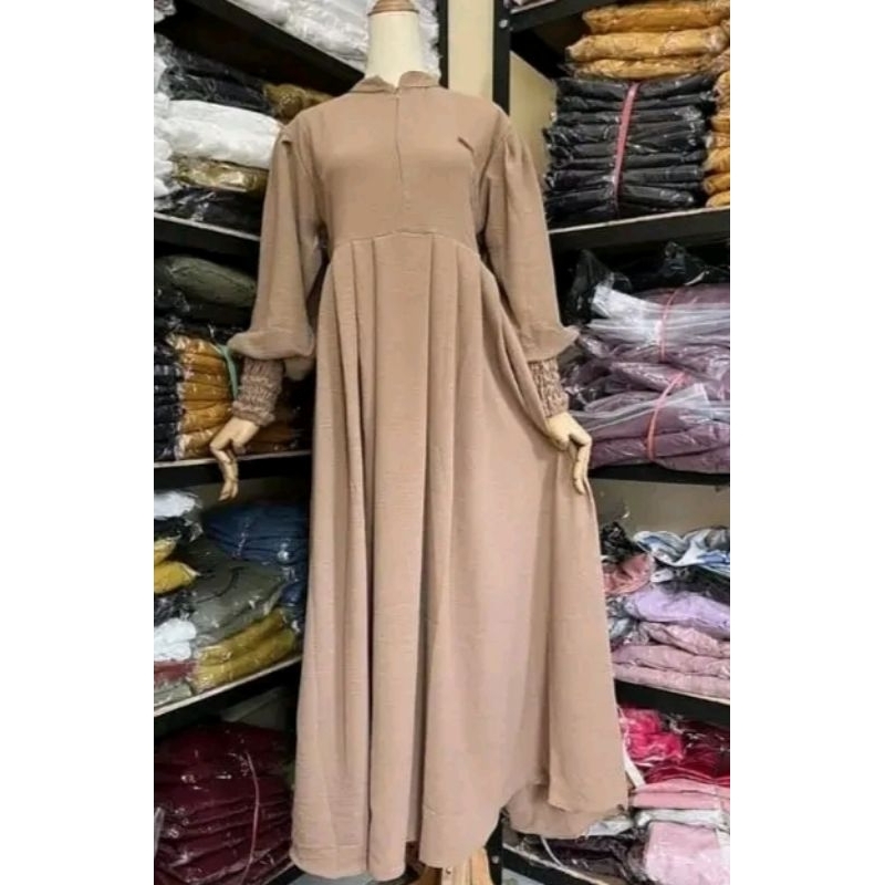 Gamis Terbaru 2024 Lebaran Wanita Import Pesta Mewah Elegan