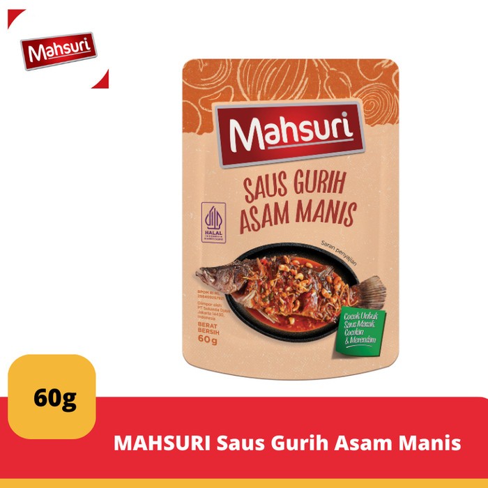 

Mahsuri Saus Gurih Asam Manis / Saus Lada Hitam 60gram