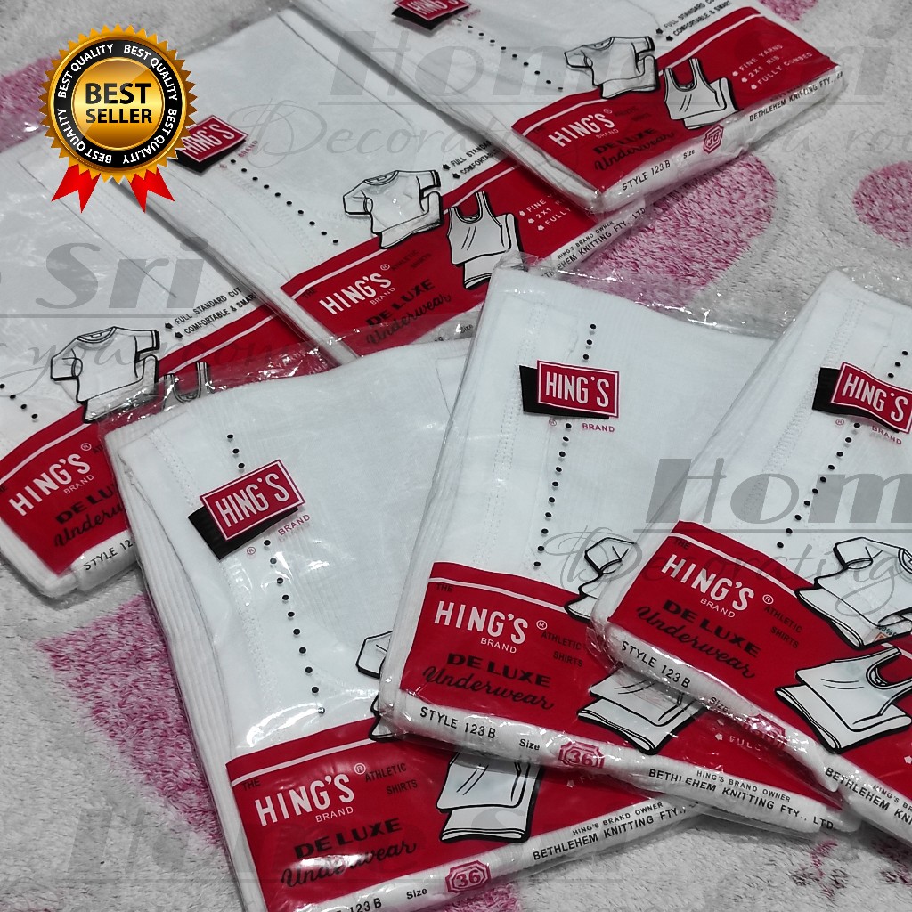 Singlet HING'S 123B | Pakaian Dalam Pria Dewasa Hing | Kaos Dalam Laki Laki Dewasa Hings