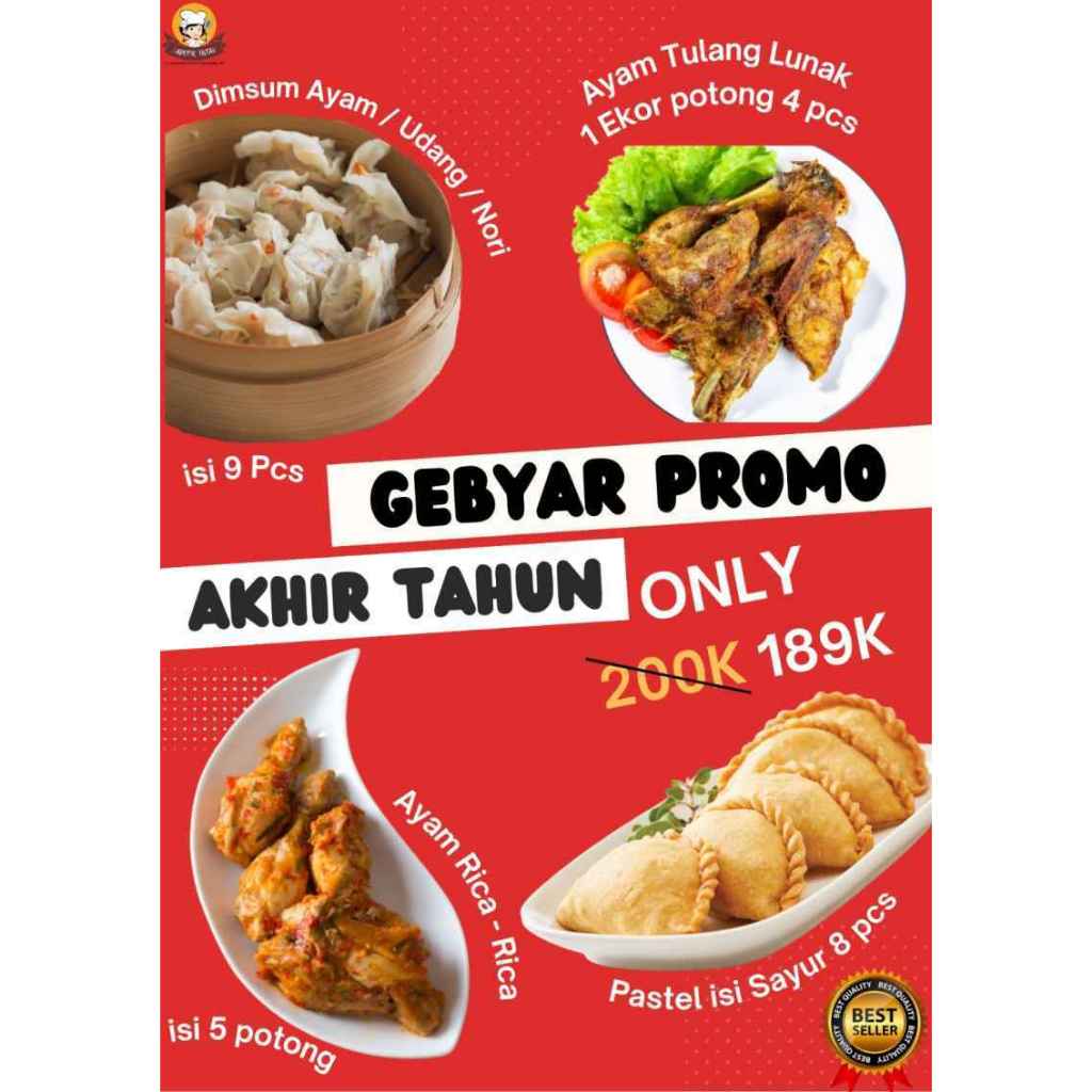 

Dapoer Intan Paket Akhir Tahun ayam tulang lunak dimsum ayam pastel dan ayam rica rica