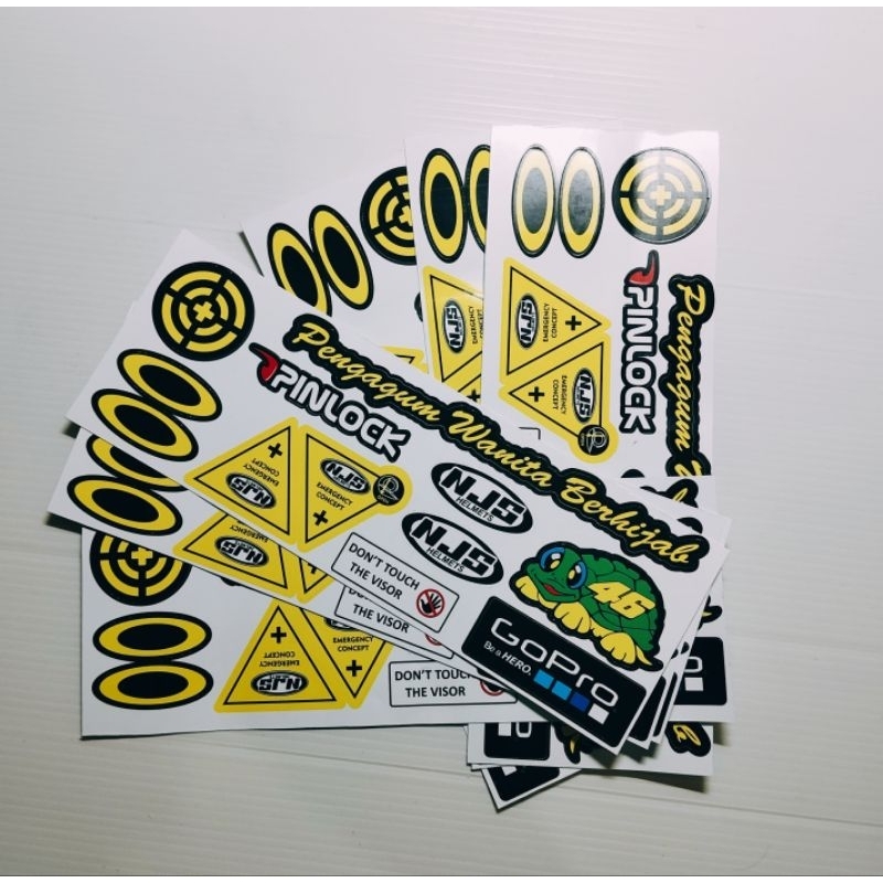 STIKER VISOR HELM NJS