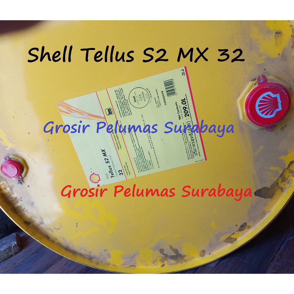 Oli Hidrolis Hidrolik hydraulic SHELL Tellus S2 MX 32 sae 10 OIL DRUM