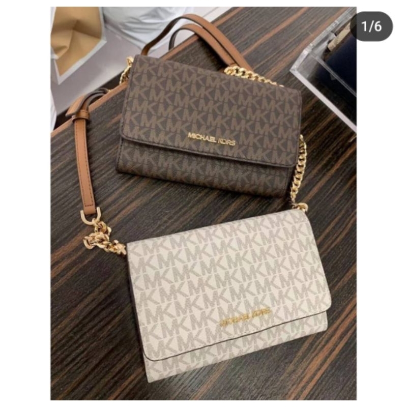 tas selempang wanita mk jetset phone crossbody