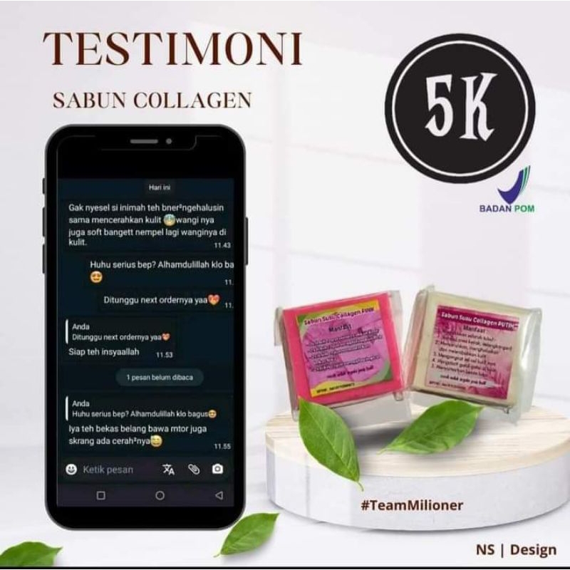 sabun susu collagen/sabun pemutih badan/cod/etalase khusus lusinan