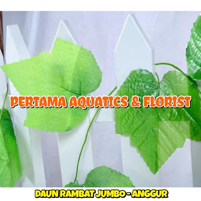 Satuan Daun Rambat Lebar 7-7.5 Cm Panjang 1 M atau 2 M/ Daun Plastik/ Daun Rambat Plastik/ Bunga Pla