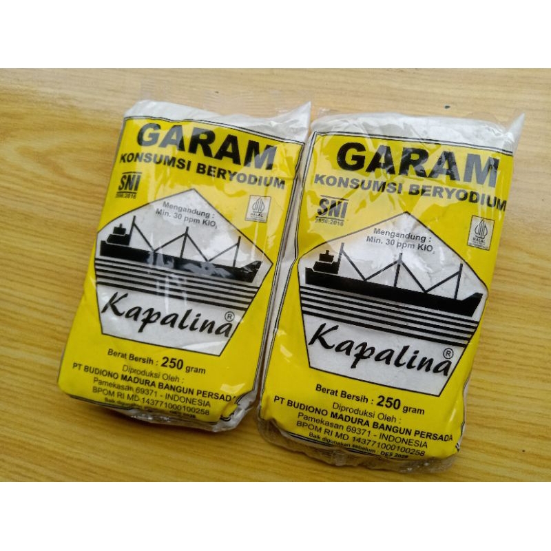 

Garam cap KAPALINA Beryodium 250gr halal