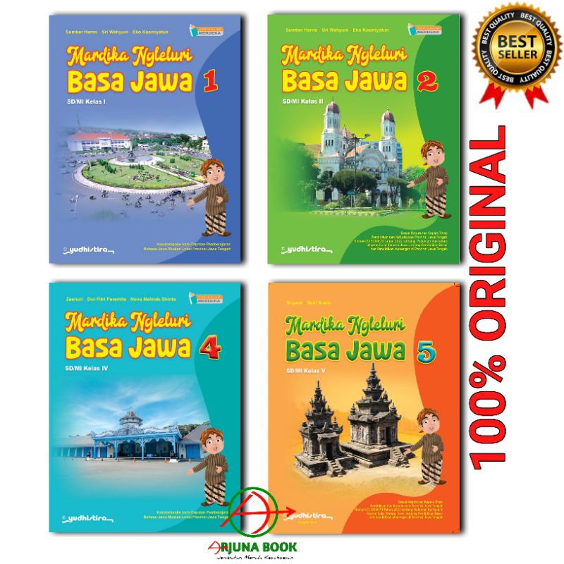 Buku Mardika Ngleluri Basa Jawa Kelas 1 2 4 5 SD/MI Kurikulum Merdeka Penerbit Yudistira