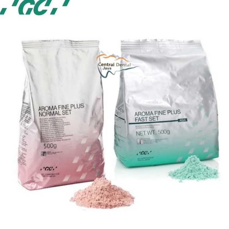 Alginate Aroma Fine Plus GC / Alginat Normal Set & Fast Set / Bahan Cetak Gigi Dental