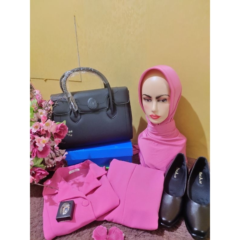 paket baju jadi psk pengajuan bhayangkari muslim dan baju pendek