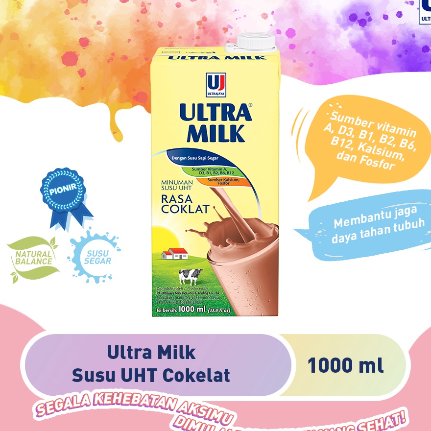 

V44859 Ultra Milk Susu UHT Cokelat 1L