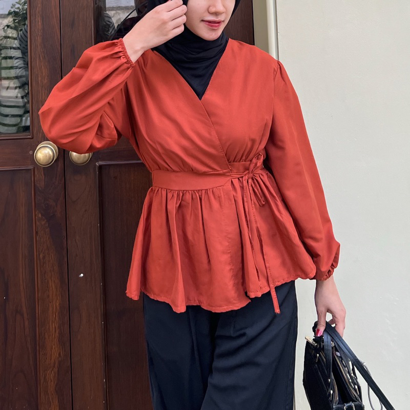 VISHA BLOUSE|ATASAN WANITA|BLOUSE KOREA|ATASAN KOREA