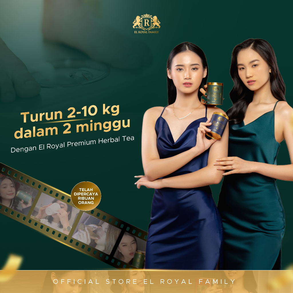 

EL Royal Premium Herbal Tea (Morning & Night) Teh Herbal Obat Diet dan Menurunkan Berat Badan Membakar Lemak Kolestrol