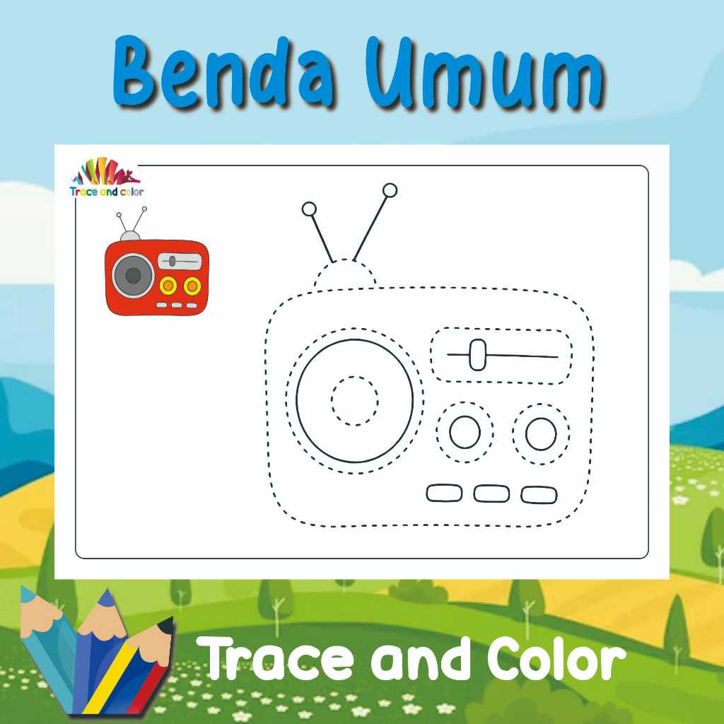 

MENGGAMBAR MENGIKUTI POLA/ TRACING /KERTAS MEWARNAI / COLORING / KERTAS GAMBAR / BENDA UMUM / TRACE AND COLORING / A4