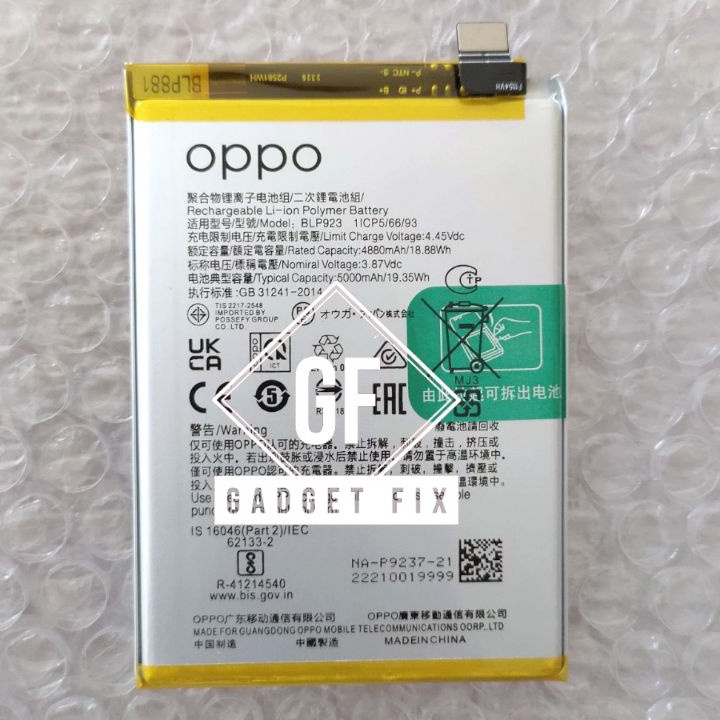 77 Baterai Batre Oppo BLP923 Original HP Oppo A77S CPH2473 Battery Batrei Tanam Opo A77S