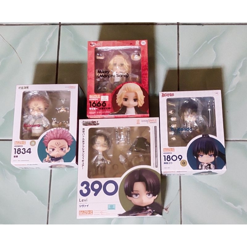 Wts Nendoroid Levi,Sukuna,Mikey jp ver,Yuu Kanda (baca deskripsi)