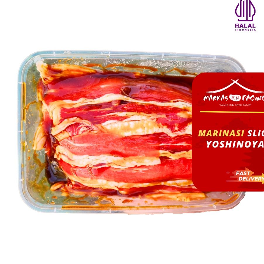 

V44859 MARINASI Yoshinoya Beef Slice Daging Sapi Marinasi Frozen HALAL