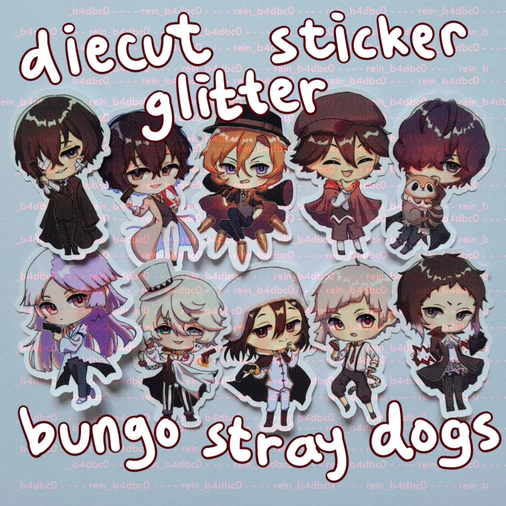 

Diecut Sticker Glitter 6cm Bungo Stray Dogs