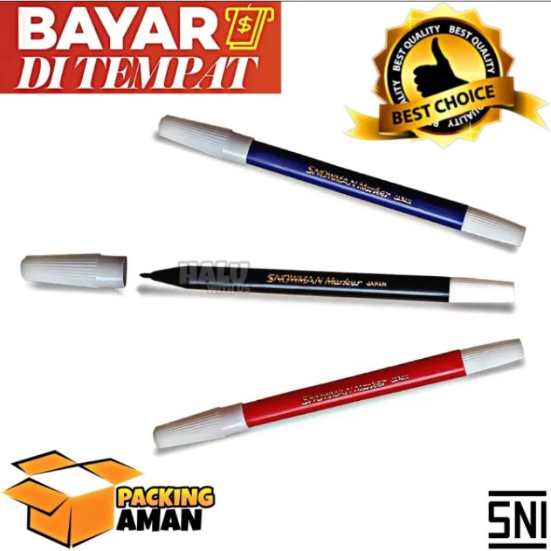 

(BISA COD) PROMO 12 Pcs Spidol Kecil Snowman PW 1A / Alat Mewarnai / Alat Tulis