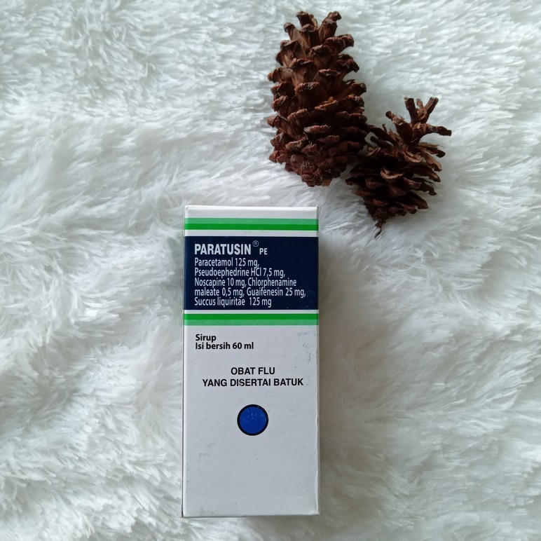 PARATUSIN | PARATUSIN PE SIRUP 60ML | BATUK ALERGI | BATUK BERDAHAK | PANAS DEMAM | FLU BATUK | FLU 