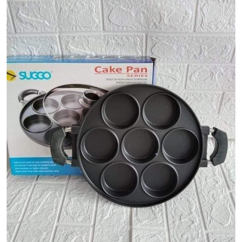 Cetakan 7 Lubang Datar Suggo / Cetakan Martabak Mini / Cetakan Kue Lumpur Suggo