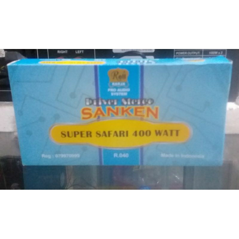 KIT RELL PRO AUDIO SYSTEM / DRIVER STEREO SANKEN SUPER SAFARI 400WATT
