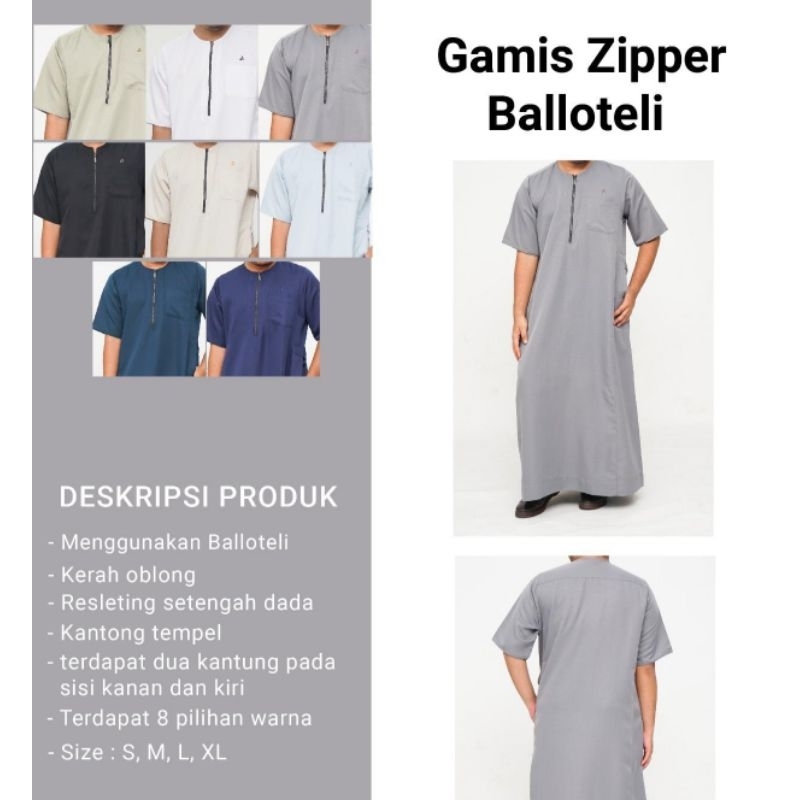 Gamis Zipper Sleting Oblong Abiyu | Gamis Abiyu | Jubah Abiyu