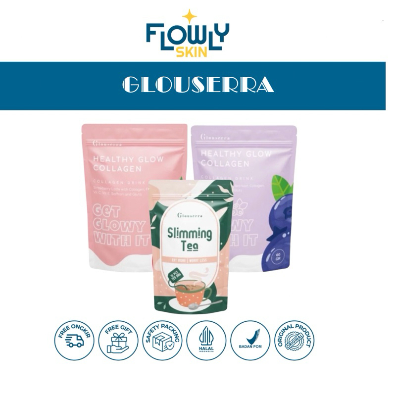 

[READY] HEALTHY GLOW COLLAGEN GLOUSERRA | SLIMMING TEA GLOUSERRA (FREE GIFT)