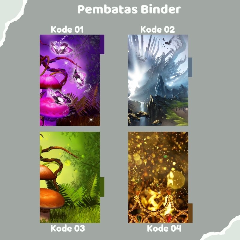 

pembatas binder A5