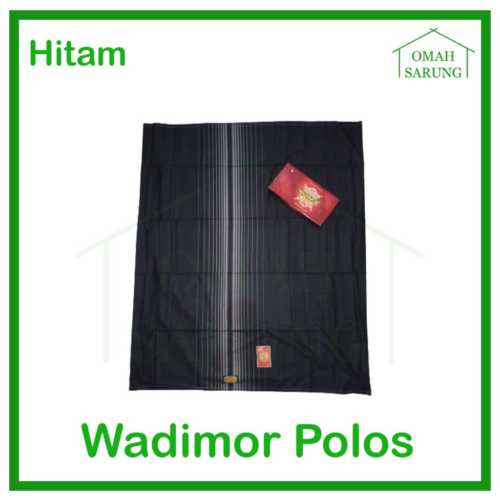Sarung Tenun Wadimor Polos Tumpal Warna Hitam / Polos FC Tumpal Original Premium OMAH SARUNG
